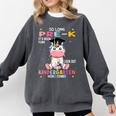 So Long Pre k Graduation 2025 Look Out Kindergarten Girls Premium Tri-Blend Comfort Colors Sweatshirt Pepper
