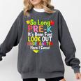 So Long Pre-K Kindergarten Here I Come Graduation Kids Comfort Colors Sweatshirt Pepper