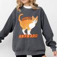 SOCIALLY AWKWARD FUNNY CAT ANTISOCIAL INTROVERT WEIRD Comfort Colors Sweatshirt Pepper SOCIALLY AWKWARD FUNNY CAT ANTISOCIAL INTROVERT WEIRD Comfort Colors Sweatshirt Pepper