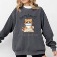 Sorry I Can't Indoor Cat Top For Introvert With Coffee Book Comfort Colors Sweatshirt Pepper Sorry I Can't Indoor Cat Top For Introvert With Coffee Book Comfort Colors Sweatshirt Pepper