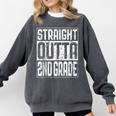 Straight Outta 2nd Grade Shirt Second Grade Graduation Comfort Colors Sweatshirt Pepper