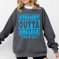 Straight Outta College Class Of 2018 Graduation Shirt Comfort Colors Sweatshirt Pepper