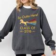 STRAIGHT OUTTA HIGH SCHOOL 2018 Grad Graduation Shirt Comfort Colors Sweatshirt Pepper