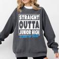 Straight Outta Junior High School Graduation Class Of 2022 Comfort Colors Sweatshirt Pepper