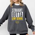 Straight Outta Law School Graduation Tshirt Law School Comfort Colors Sweatshirt Pepper