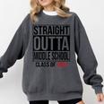 Straight Outta Middle School Graduation Shirt Class Of 2022 Comfort Colors Sweatshirt Pepper