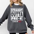 Straight Outta Pre-K Class Of 2018 Shirt Graduation Comfort Colors Sweatshirt Pepper
