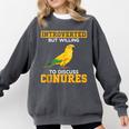 Sun Conure Introvert Parrot Bird Sun Conure Comfort Colors Sweatshirt Pepper