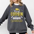 Super Proud Cousin Of 2025 Graduate Senior Graduation Family Comfort Colors Sweatshirt Pepper