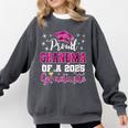 Super Proud Grandma Of 2025 Graduate Graduation Family Comfort Colors Sweatshirt Pepper