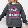 Super Proud Little Cousin Of 2025 Graduate Graduation Family Premium Tri-Blend Comfort Colors Sweatshirt Pepper