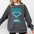 Superhero RN Nurse Shirt Graduation Comfort Colors Sweatshirt Pepper