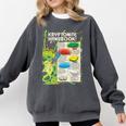 Superman Kryptonite Handbook Premium Tri-Blend Comfort Colors Sweatshirt Pepper
