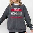 I Survived Catholic School Shirt Catholic Graduation Comfort Colors Sweatshirt Pepper