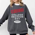 I Survived College Decision Day Graduation Class Of 25 Comfort Colors Sweatshirt Pepper