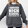 I Survived High School Class Of 2018 Graduation Comfort Colors Sweatshirt Pepper