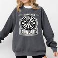 I Survived Lawn Darts Classic Yard Nostalgia Game Fun Comfort Colors Sweatshirt Pepper