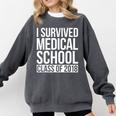I Survived Medical School Class Of 2018 Graduation Shirt Comfort Colors Sweatshirt Pepper