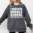 I Survived Middle School Class Of 2018 Graduation Comfort Colors Sweatshirt Pepper