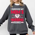 I Survived My Mom’s Nursing Degree Nurse Nursing Graduation Comfort Colors Sweatshirt Pepper