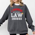 I Survived My Partner's Law Degree Graduation Shirt Comfort Colors Sweatshirt Pepper