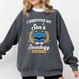 I Survived My Son's Sociology Degree Graduation Comfort Colors Sweatshirt Pepper