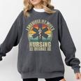 I Survived My Wife's Nursing Degree Nursing Graduation Comfort Colors Sweatshirt Pepper