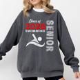 Swimming Team Senior Class Of 2025 Graduation 2025 Comfort Colors Sweatshirt Pepper