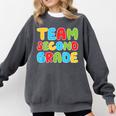 Team Second Grade Shirt 2nd Grade Back To School Graduation Comfort Colors Sweatshirt Pepper