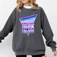 Temporal Trends Vaporwave Style Retro Nostalgia Look Comfort Colors Sweatshirt Pepper