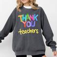 Thank You Teacher Appreciation Graduation Men Women Girls Kids Comfort Colors Sweatshirt Pepper