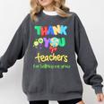 Thank You Teacher Appreciation Graduation Men Women Kids Comfort Colors Sweatshirt Pepper