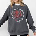 Historical College Graduation HBCU Grad Black Queen Comfort Colors Sweatshirt Pepper