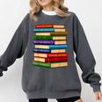 History Month Educated Black Leaders Reading Books Comfort Colors Sweatshirt Pepper