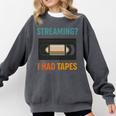 VHS Cassette Tape Retro 80s 90s Nostalgia Premium Comfort Colors Sweatshirt Pepper