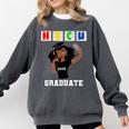 Women HBCU Grad 2025 College Graduation Apparel Comfort Colors Sweatshirt Pepper