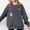 Women Pharmacist Valentines Pharmacy Technician Graduation Comfort Colors Sweatshirt Pepper