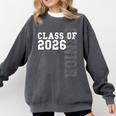 Women's Senior Class Of 2026 Graduation Year High School & College Comfort Colors Sweatshirt Pepper