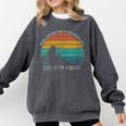 Women's Never Underestimate The Power Of A Girl With Book Reading Comfort Colors Sweatshirt Pepper