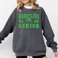 Wrestling Senior Night Wrestling Senior 2025 Graduation 32 Comfort Colors Sweatshirt Pepper