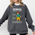 Xennial Born 1977 To 1983 Nostalgia Comfort Colors Sweatshirt Pepper