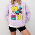 1981 Retro Raised In The 80s Old School Nostalgia Vibes Comfort Colors Sweatshirt Crimson 1981 Retro Raised In The 80s Old School Nostalgia Vibes Comfort Colors Sweatshirt Crimson