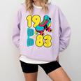 1983 Retro Raised In The 80s Old School Nostalgia Vibes Comfort Colors Sweatshirt Crimson