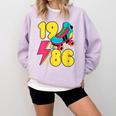1986 Retro Raised In The 80s Old School Nostalgia Vibes Comfort Colors Sweatshirt Crimson