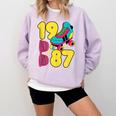 1987 Retro Raised In The 80s Old School Nostalgia Vibes Comfort Colors Sweatshirt Crimson 1987 Retro Raised In The 80s Old School Nostalgia Vibes Comfort Colors Sweatshirt Crimson