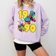 1990 Retro Raised In The 90s Old School Nostalgia Vibes Comfort Colors Sweatshirt Crimson