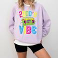 2000's Vibe Hip Hop Costume Early 2000s Party Nostalgia Comfort Colors Sweatshirt Crimson