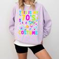 This Is My 70's Costume Nostalgia Mixtape Era 1970s Party Premium Tri-Blend Comfort Colors Sweatshirt Crimson