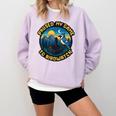 8-Bit Gamer Birder Blue Jay Arcade Nostalgia Nature Comfort Colors Sweatshirt Crimson