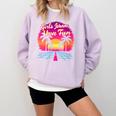 80s Fashion Girls Just Wanna Have Fun 1980s Nostalgia Comfort Colors Sweatshirt Crimson
